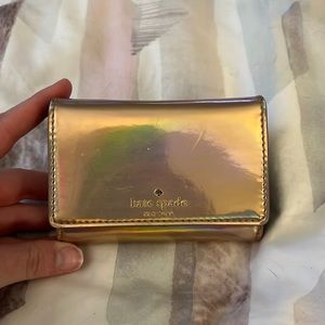Metallic pink Kate spade wallet